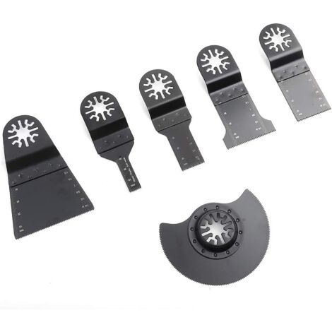 Lame per sega oscillante, set di 6 lame multiutensile, accessori per utensili oscillanti multiutensile per Fein, Worx, Einhell, ecc.