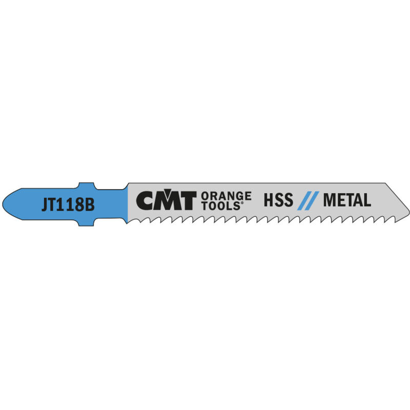 Image of JT118B-5 5 LAME SEGHETTO X METAL HSS 76x1.9-2.3x12TPI (DIRITTO/FINE)