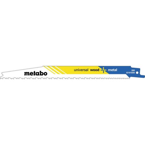 Lame per seghetto a tazza pionier L.200mm spessore 1,25mm dentatura progressiva BiMetallo con rivestimento