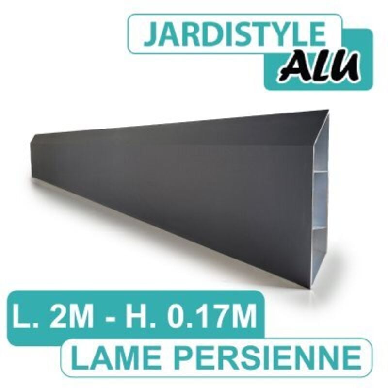 Lame Persienne Aluminium Gris Anthracite 2 mètres