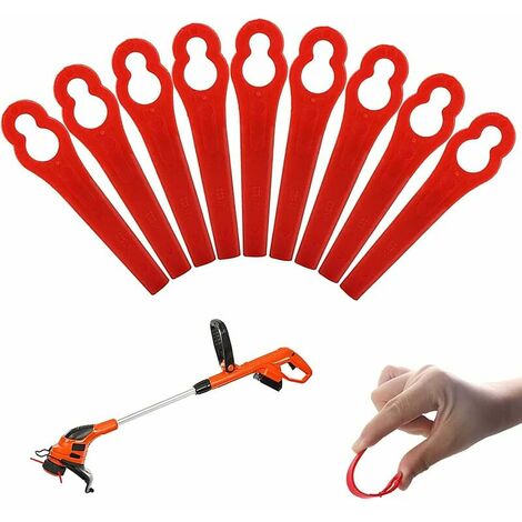 Lame Plastique Coupe Bordure, Coupe Bordure à Lame Plastique, Lames en Plastique de Rechange, Lames en Plastique de Rechange pour Coupe Bordure, Compatible avec Coupe Bordure Florabest LIDL 30 Pcs MOD
