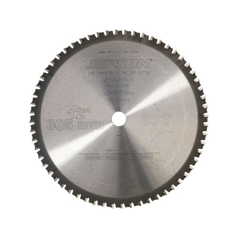 Finish - jepson Lame de scie carbure Ø305mm - Acier - 600530 - 305 mm - 2.2 mm - 25,40 mm - 60 dents
