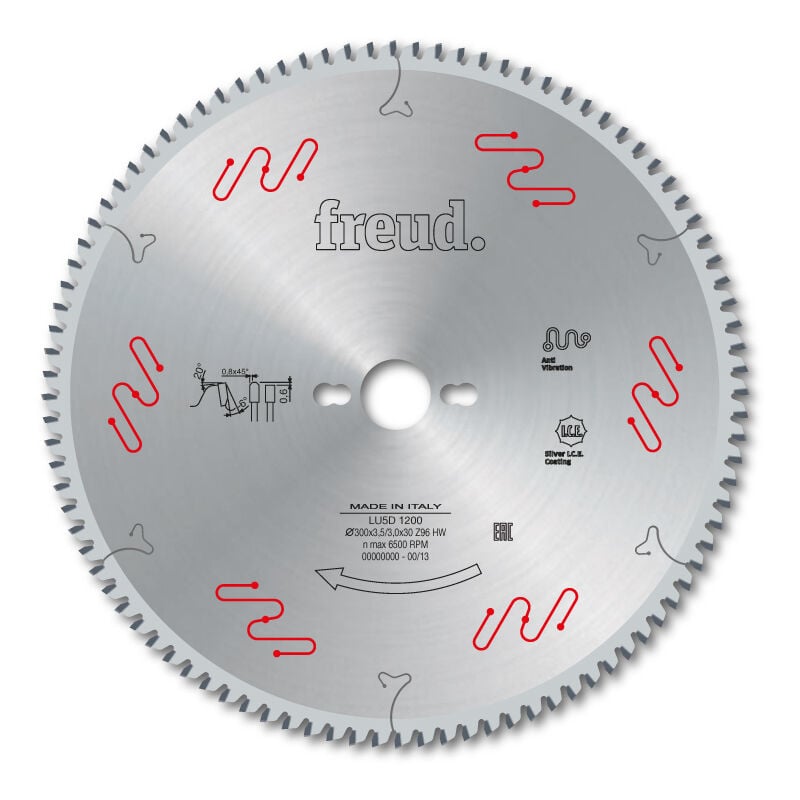 Lame pour métaux non ferreux/PVC/Aluminium Freud 350 3,5/3 AL30 Z108 tp- - F03FS05309 -LU5D 1700