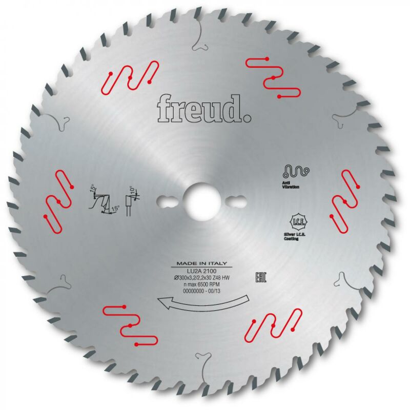 Freud - Lame pour métaux non ferreux/PVC/Aluminium Ø550 4,2/3,5 AL30 Z132 tp+ - F03FS06608 -LU5A 2900
