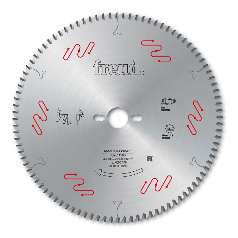 Freud - Lame pour panneaux en bois/composites Ø250 3,2/2,2 AL30 Z80 ba - F03FS04922 -LU2C 1200