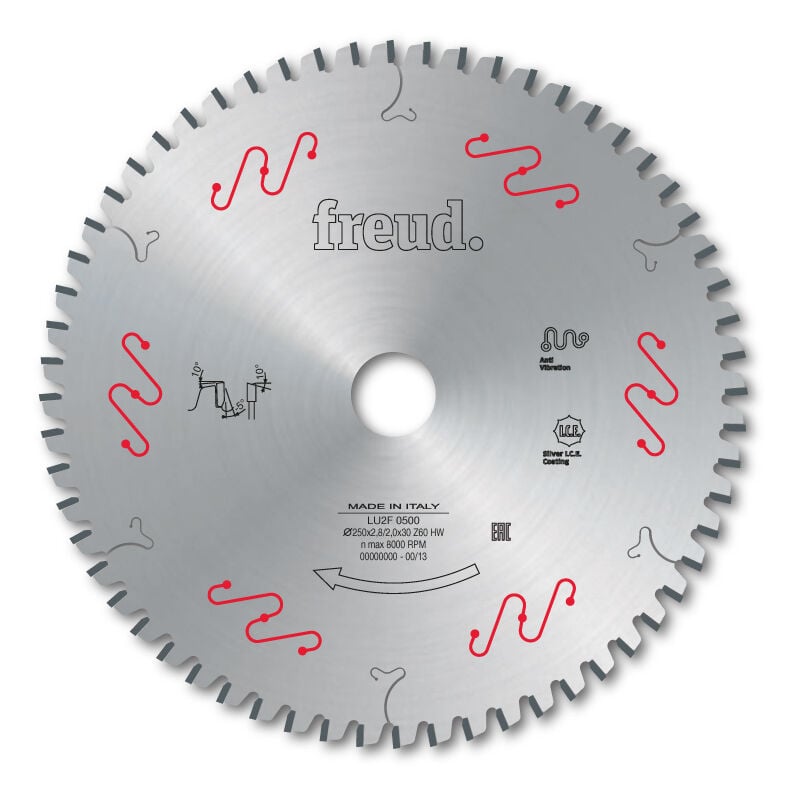 Freud - Lame pour panneaux en bois, composites et plastiques Ø216 2,8/2 AL30 Z24 ba - F03FS06304 -LU2F 0100