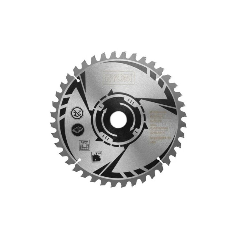 Ryobi - Lame pour scie à onglet 254 mm - 40 dents - RAMSB254-40