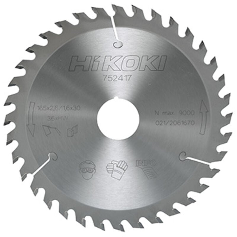Hikoki - Lame pour scie circulaire 165X20 Z18 pour machines sans fil 752414