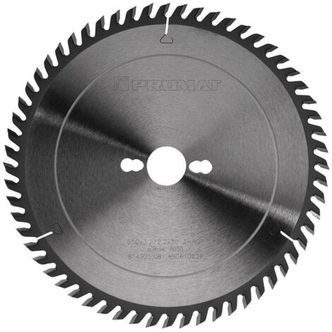 Lame pour scie circulaire de précision D. ext. 300 mm nombre de dents 72 WZ perç