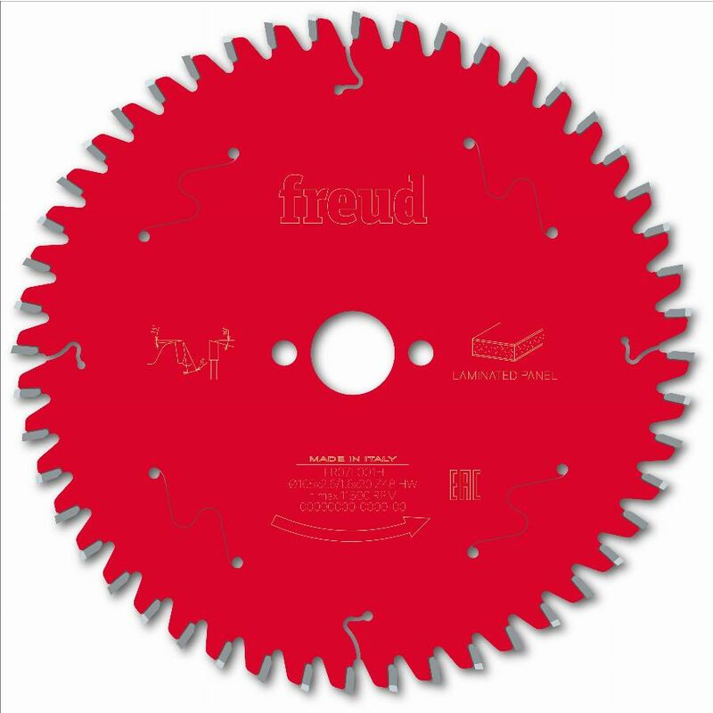 Freud - Lame pour scie circulaire portative Ø165 2,6/1,6 AL20 Z48 ba -5° - F03FS09800 -FR07L001H