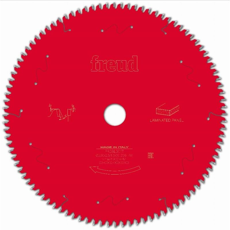 Lame pour scie circulaire portative FREUD - Ø300 2,8/1,8 AL30 Z96 BA -2° - F03FS09805 -FR28L001T