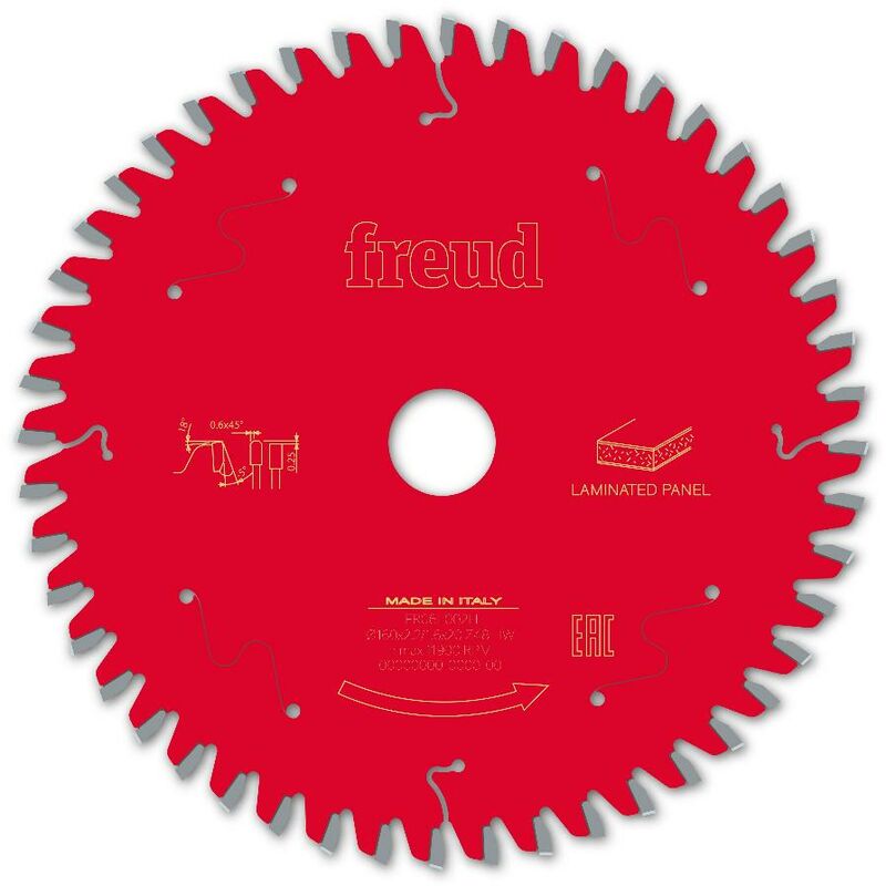 Lames de scie circulaire lamin&eacute;e pour scie plongeante sans-fil D160 mm TP - FREUD - F03FS09799