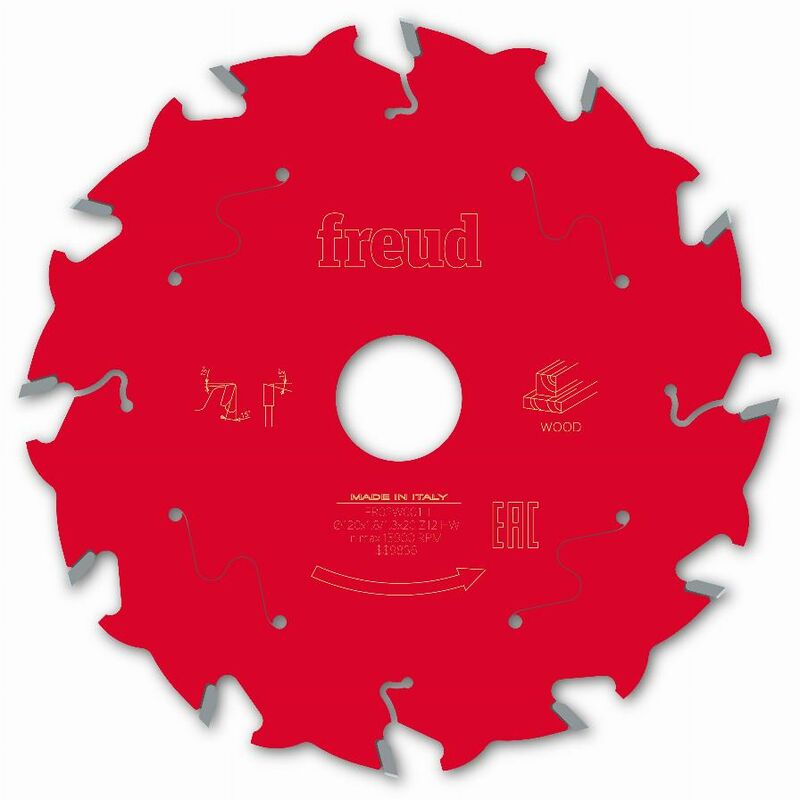 Freud - Lame pour scie circulaire portative Ø120 1,8/1,3 AL20 Z12 ba 15° - F03FS09663 -FR02W001H