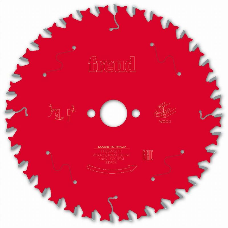Freud - Lame pour scie circulaire portative filaire/sans fil Ø160 2,2/1,6 A20 Z36 ba 10° - F03FS09679 -FR06W007H