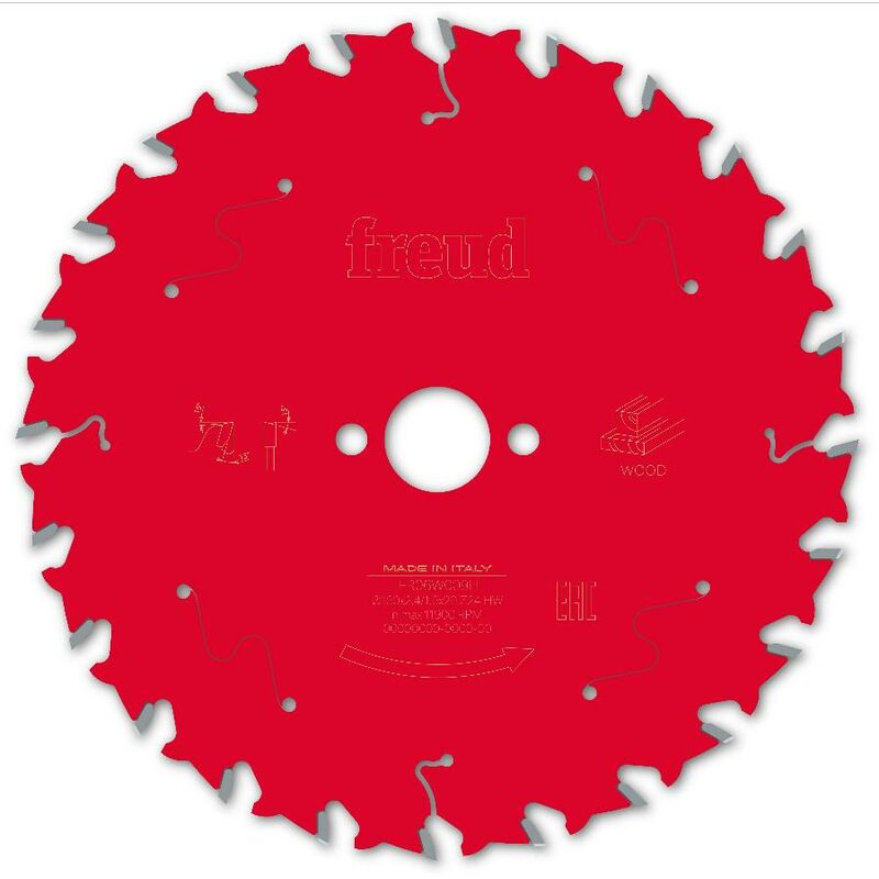 Lame pour scie circulaire portative FREUD - Ø160 2,4/1,6 AL20 Z24 BA 15° - F03FS09681 -FR06W009H