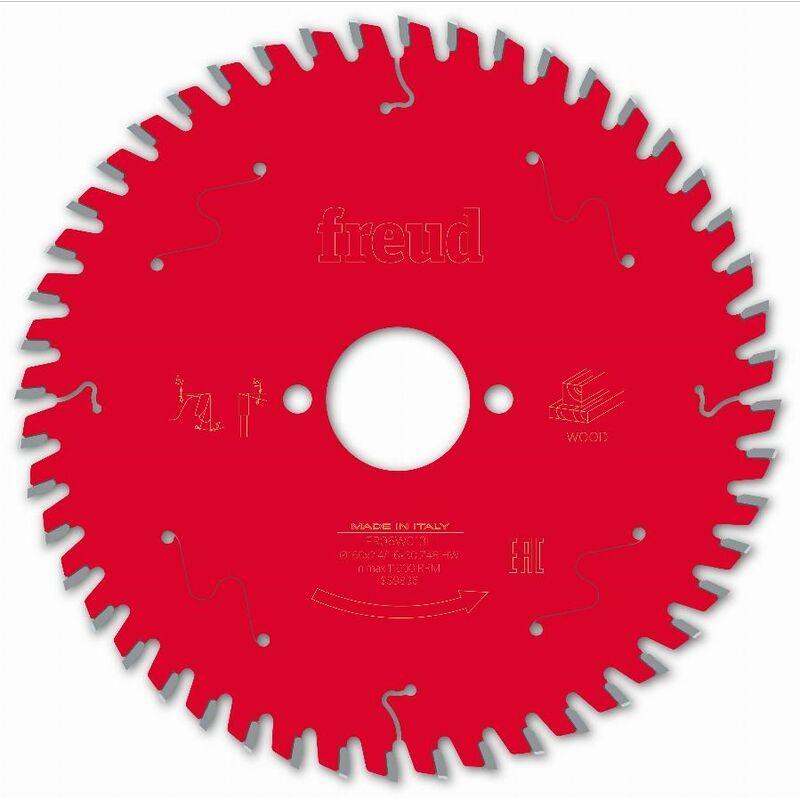 Freud - Lame pour scie circulaire portative Ø160 2,4/1,6 AL30 Z48 ba 5° - F03FS09685 -FR06W013H