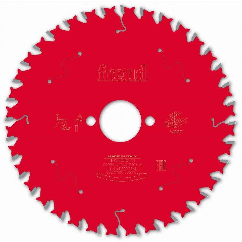 Freud - Lame pour scie circulaire portative Ø165 2,4/1,6 AL30 Z36 ba 10° - F03FS09692 -FR07W007H