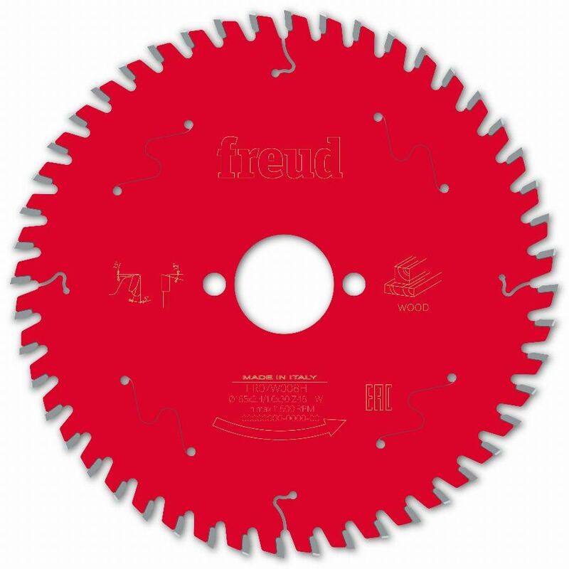 Freud - Lame pour scie circulaire portative Ø165 2,4/1,6 AL30 Z48 ba 5° - F03FS09693 -FR07W008H
