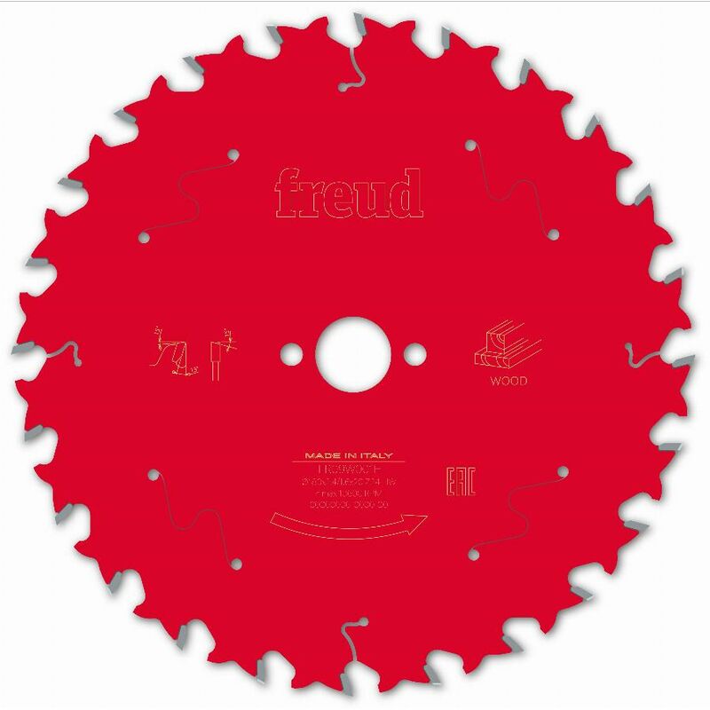 Lame pour scie circulaire portative FREUD - Ø180 2,4/1,6 AL20 Z24 BA 15° - F03FS09696 -FR09W001H