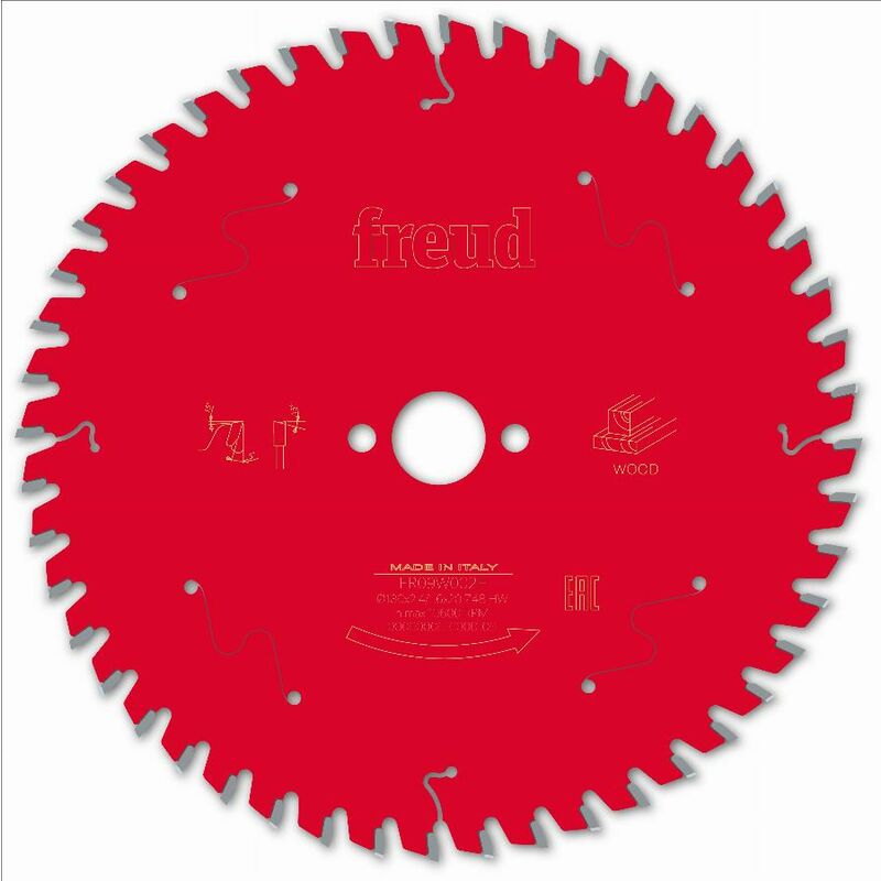 Freud - Lame pour scie circulaire portative Ø180 2,4/1,6 AL20 Z48 ba 5° - F03FS09697 -FR09W002H