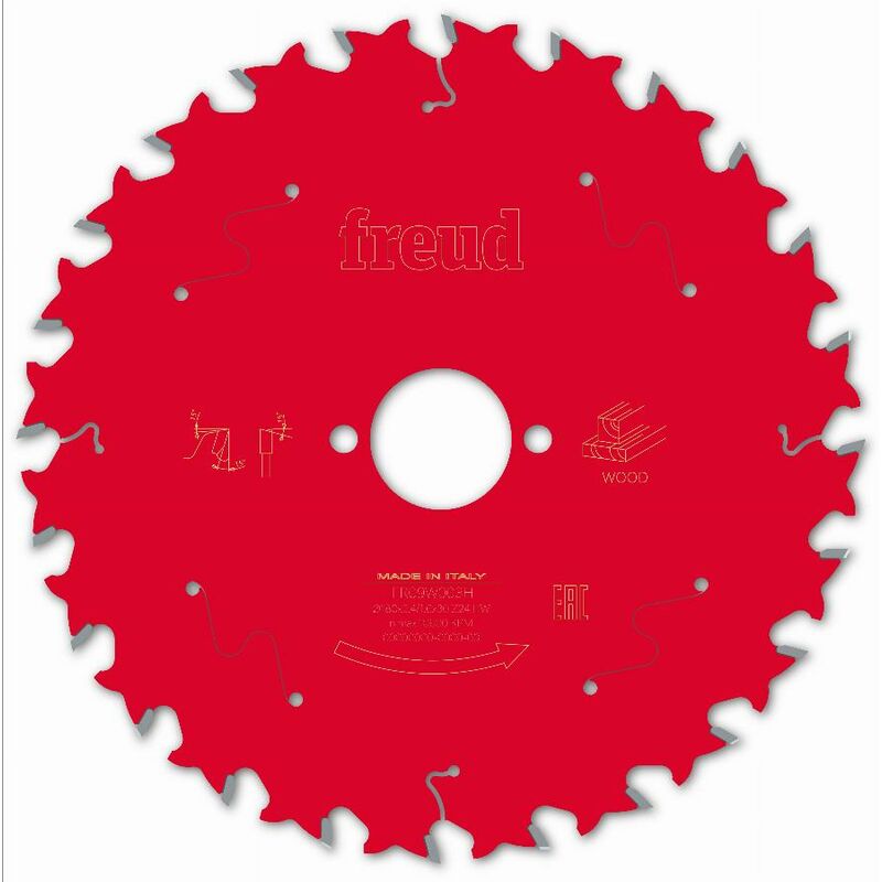 Freud - Lame pour scie circulaire portative Ø180 2,4/1,6 AL30 Z24 ba 15° - F03FS09698 -FR09W003H