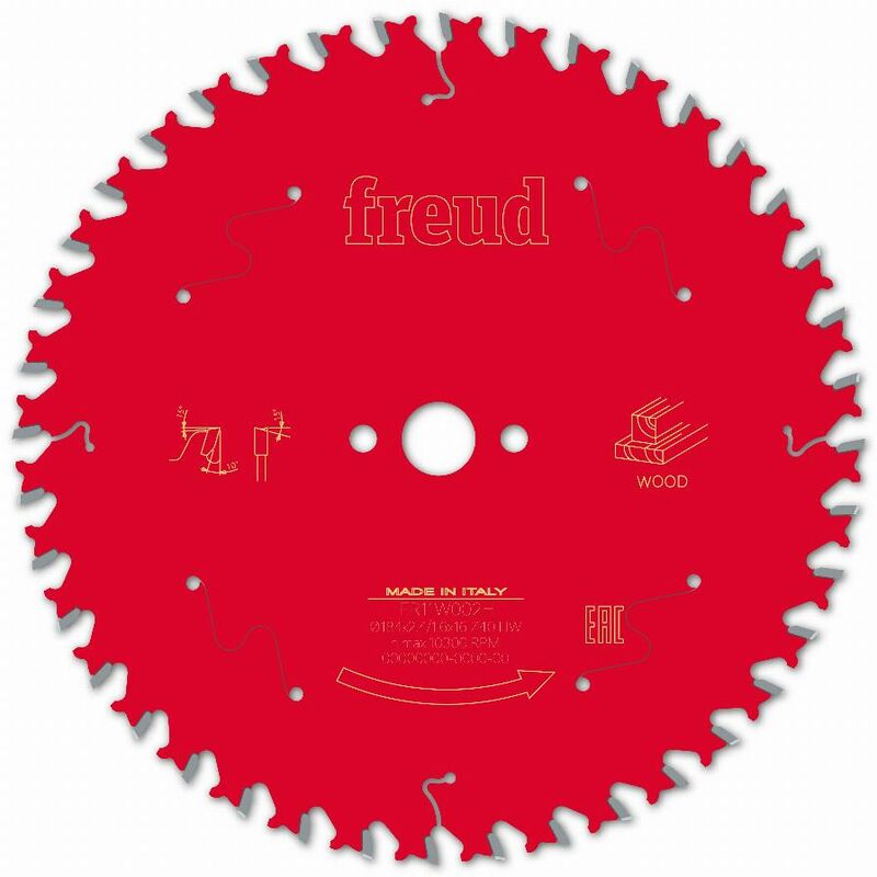 Lame pour scie circulaire portative FREUD - Ø184 2,4/1,6 AL16 Z40 BA 10° - F03FS09704 -FR11W002H