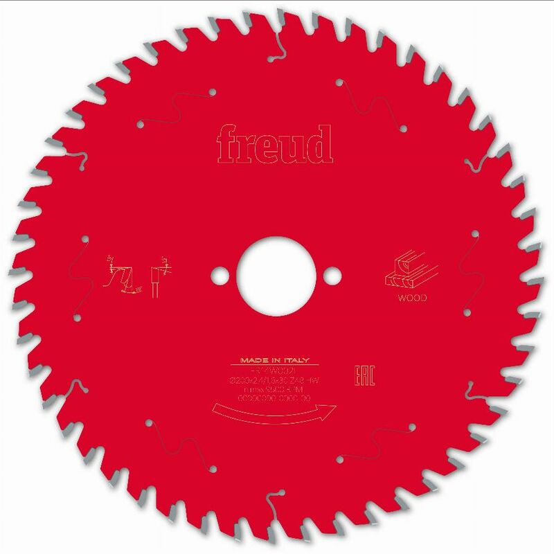 Lame pour scie circulaire portative FREUD - Ø200 2,8/1,8 AL30 Z48 BA 10° - F03FS09722 -FR14W002H