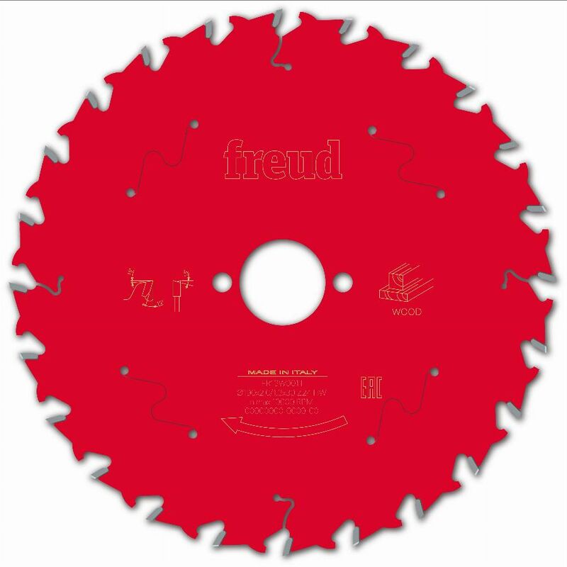 Freud - Lame pour scie circulaire portative Ø190 2/1,3 AL30 Z24 ba 15° - F03FS09767 -FR13W001T