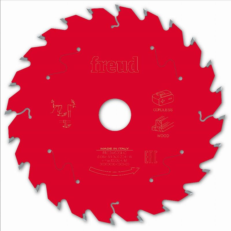 Freud - Lame pour scie circulaire portative sans fil Ø136 1,45/1 AL20 Z24 ba 20° - F03FS10044 -FR03W003HC