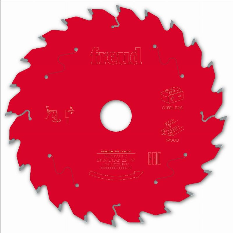 Freud - Lame pour scie circulaire portative sans fil Ø140 1,8/1,3 AL20 Z24 ba 15° - F03FS10045 -FR04W004HC