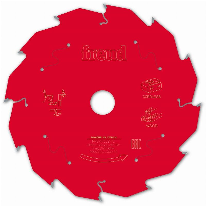 Freud - Lame pour scie circulaire portative sans fil Ø165 1,45/1 AL20 Z12 ba 25° - F03FS10051 -FR07W009HC