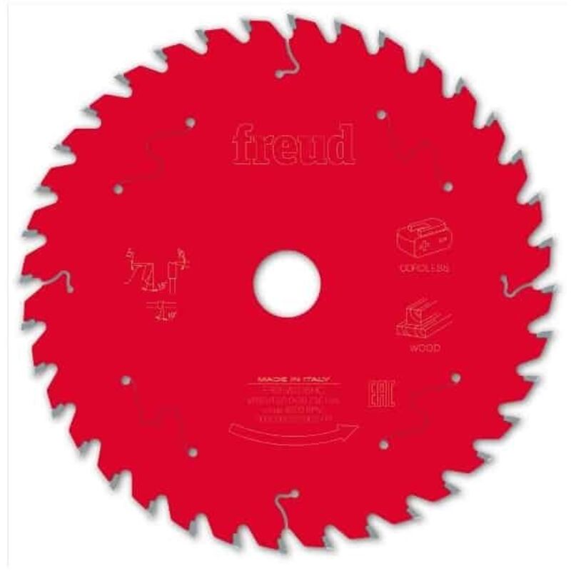Lame pour scie circulaire portative sans fil FREUD - Ø184 1,55/1 AL20 Z24 BA 25° - F03FS10055 -FR11W010HC