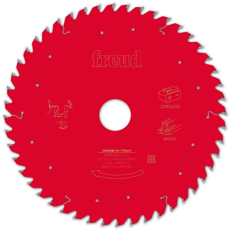 Freud - Lame pour scie circulaire portative sans fil Ø210 1,7/1,2 AL30 Z48 ba 15° - F03FS10069 -FR15W002TC