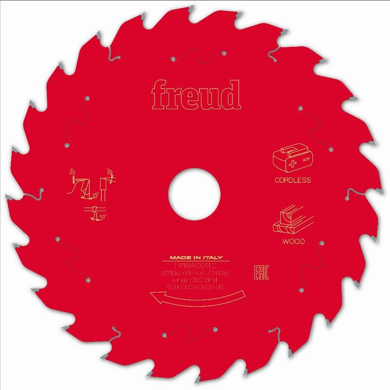 Freud - Lame pour scie circulaire portative sans fil Ø216 1,7/1,2 AL30 Z24 ba 25° - F03FS10070 -FR16W001TC