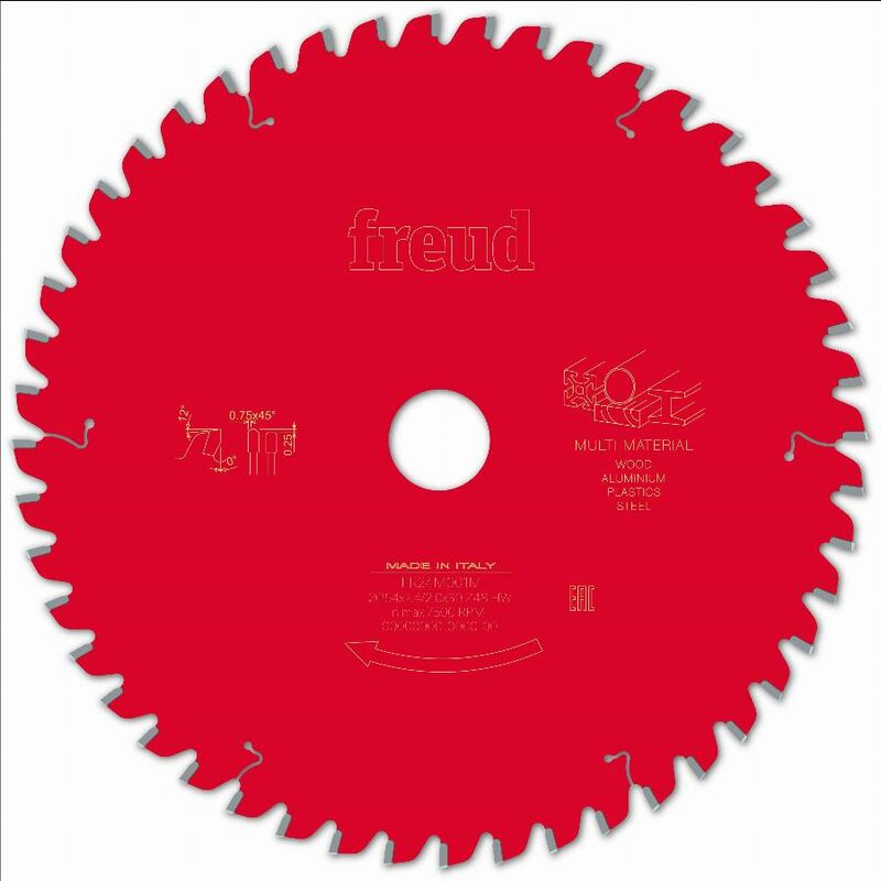 Lame pour scie circulaire portative FREUD - Ø254 2,4/2 AL30 Z48 TPB 0° - F03FS09889 -FR24M001M
