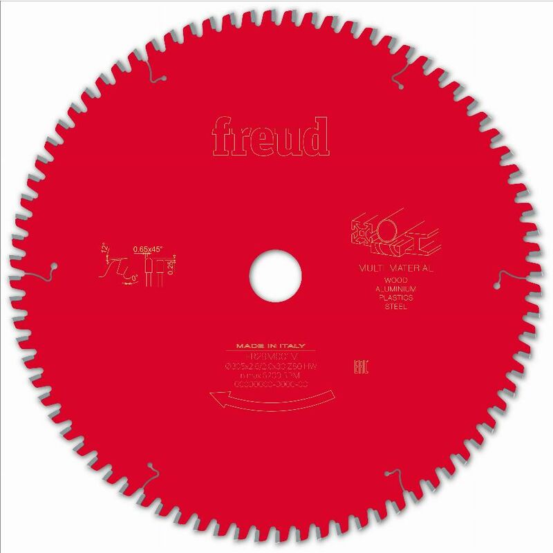 Freud - Lame pour scie circulaire portative Ø305 2,6/2 AL30 Z80 tpb 0° - F03FS09891 -FR29M001M