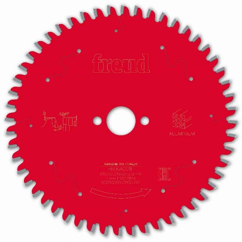 Lame scie circulaire portative filaire/sans fil Freud 160 2,2/1,6 AL20 Z52 tp -5° - F03FS09808 -FR06A001H