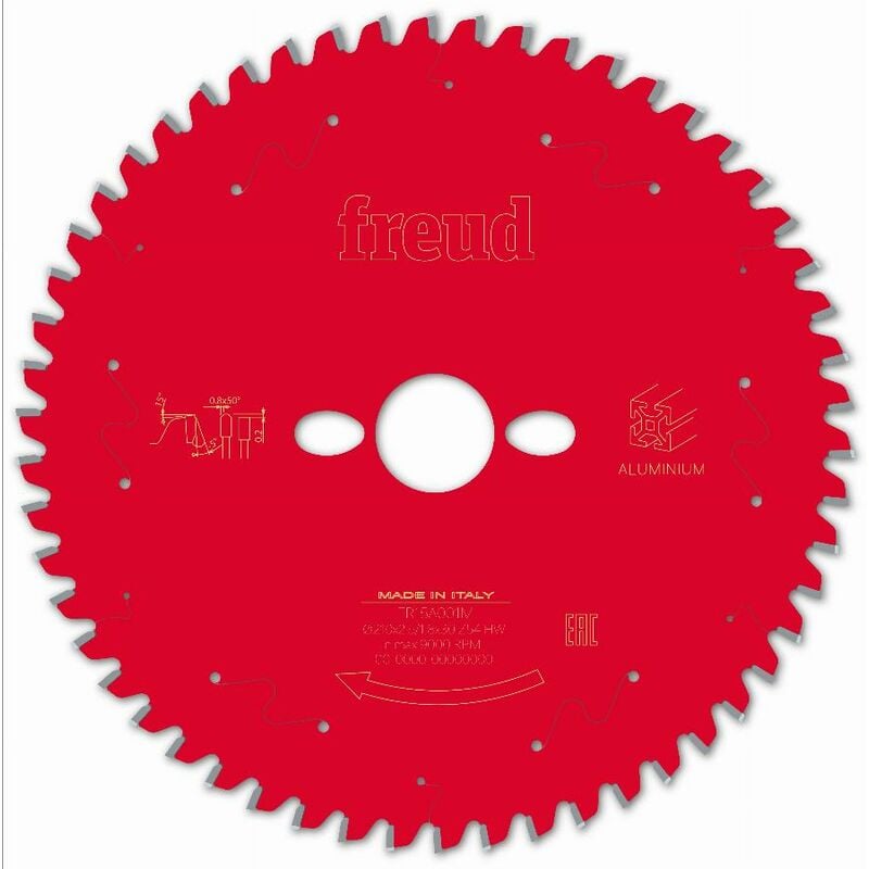 Lame pour scie circulaire portative Freud 210 2,5/1,8 AL30 Z54 tp -5° - F03FS09820 -FR15A001M