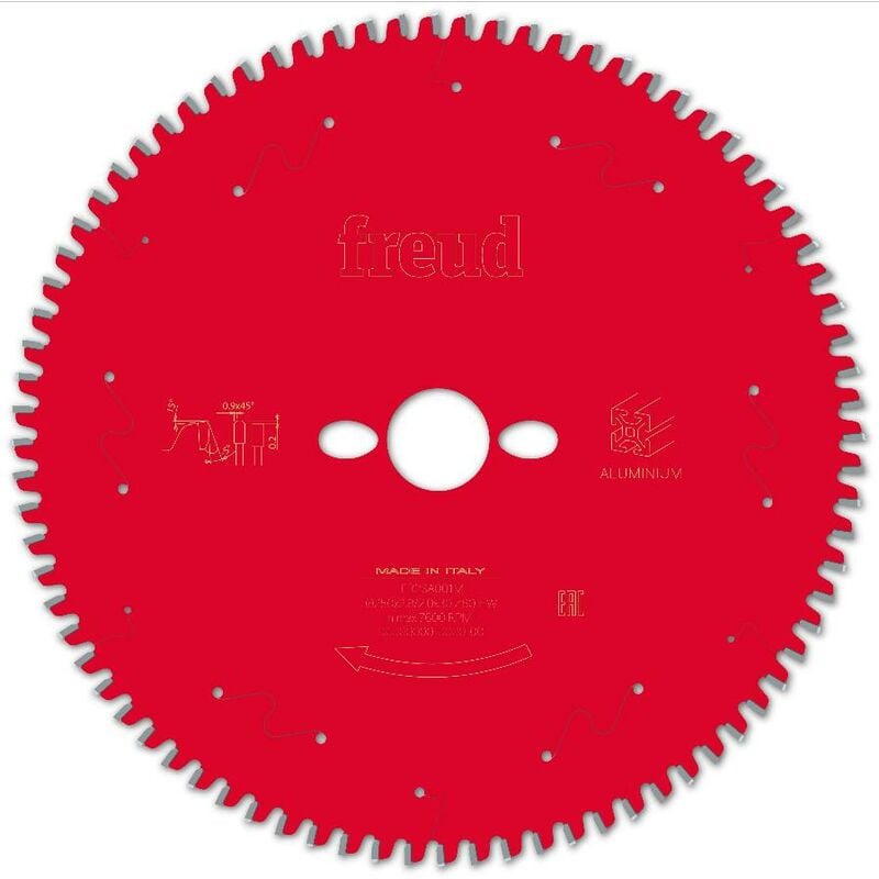 Lame pour scie circulaire portative Freud 250 2,8/2 AL30 Z80 tp -5° - F03FS09822 -FR23A001M
