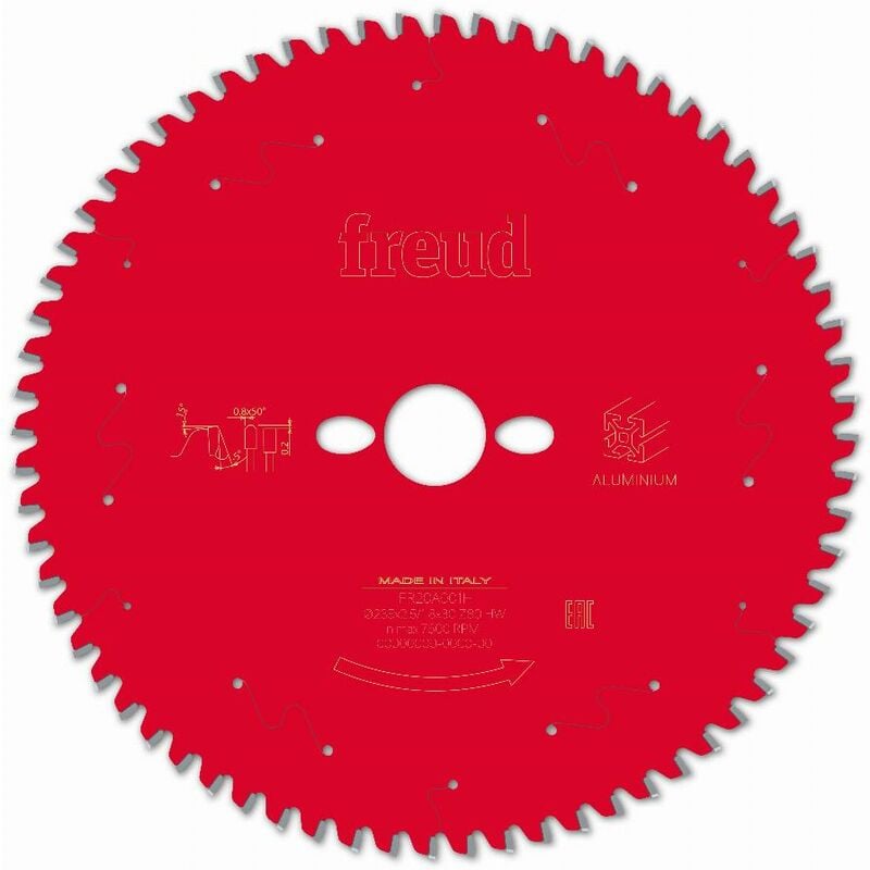 Lame pour scie circulaire portative Freud 250 2,8/2 AL30 Z68 tp -5° - F03FS09835 -FR23A001T