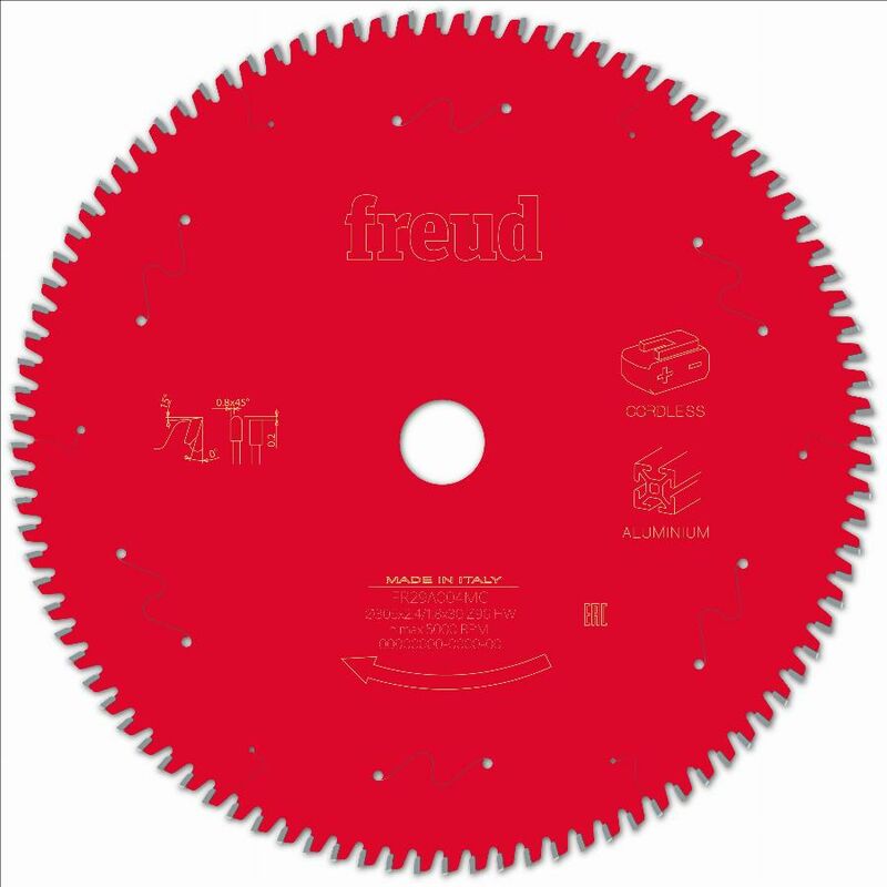 Lame pour scie circulaire portative sans fil FREUD - Ø305 2,4/1,8 AL30 Z96 TP 0° - F03FS10091 -FR29A004MC