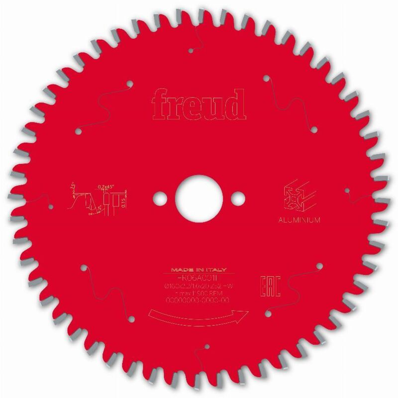 Lames de scie circulaire pour Aluminium 52 dents - FREUD - F03FS09808