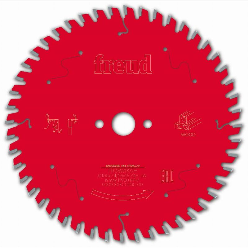 Lame pour scie circulaire portative - &Oslash;160 2,4/1,6 AL16 Z48 BA 5&deg; - F03FS09674 -FR06W002H