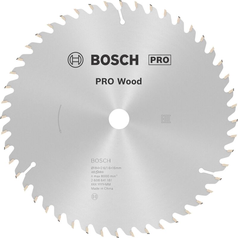 Lame de scie circulaire Optiline Wood 184 x 16 x 2 6 mm 48 1pc