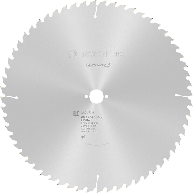 Bosch - Lame de scie circulaire pro Wood 400 x 3,5 x 30 mm - 2608640675