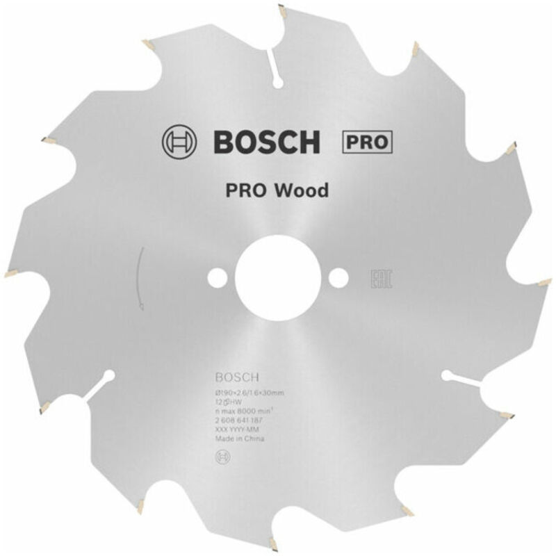 Lame de scie circulaire Optiline Wood 190 x 30 x 2 6 mm 12 1pc