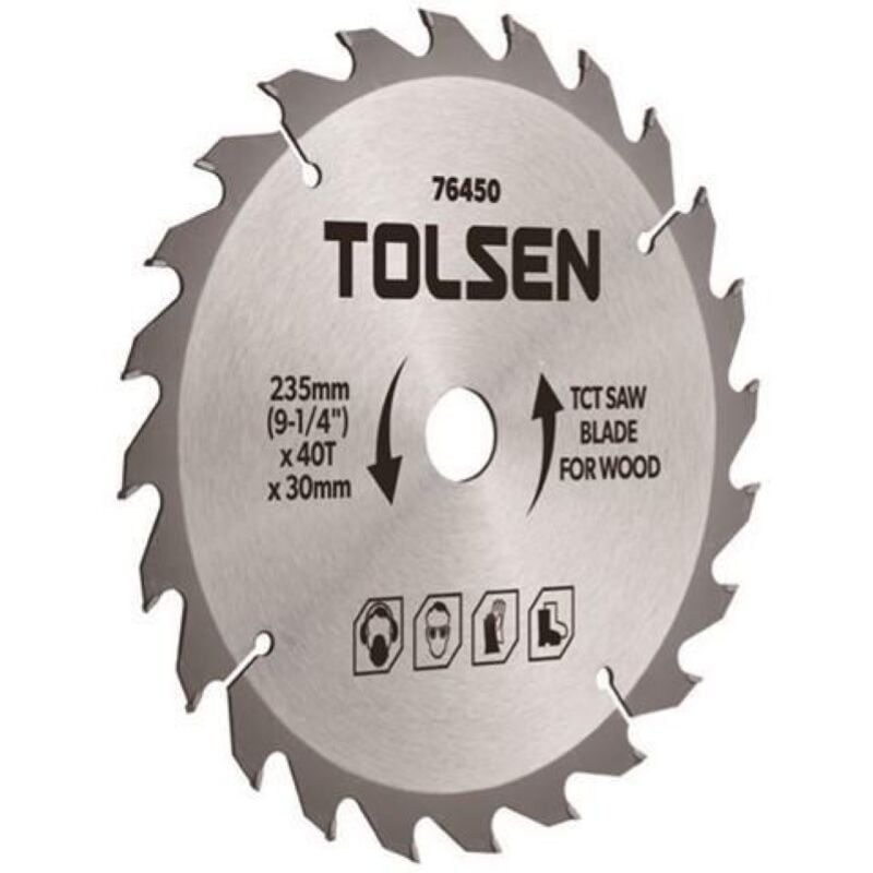 Tolsen - lame pour scie circulaire tct coupe du bois 185X60TX30 (185x60Tx30mm)