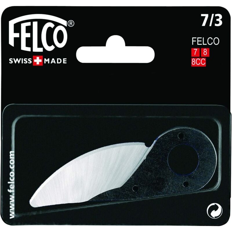 Felco - Lame de rechange 7/3 pour sécateurs 7 + 8 (Lame de remplacement pour cisailles à arbres et machines de coupe Bypass) 7/3