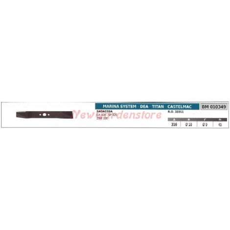 Lame pour tondeuse MARINA SYSTEM GX 32E 010349
