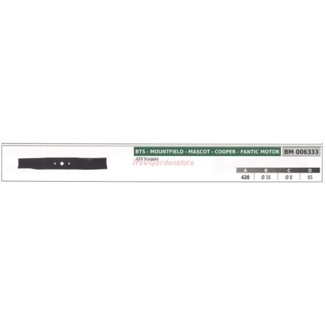 Lame pour tracteur de pelouse tondeuse 430 essence BTS 006333